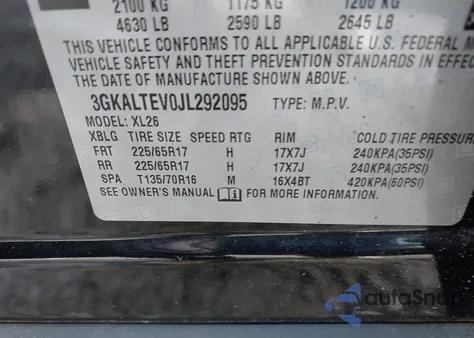 2018 GMC Terrain Sle from USA, damaged, VIN 3GKALTEV0JL292095